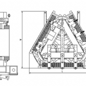 環氧樹脂澆注立體卷鐵心三相干式配電變壓器